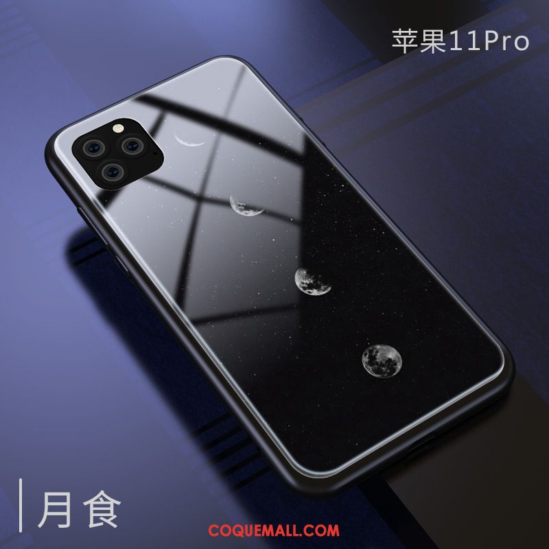 Étui iPhone 11 Pro Verre Ciel Étoilé Miroir, Coque iPhone 11 Pro Protection Nouveau