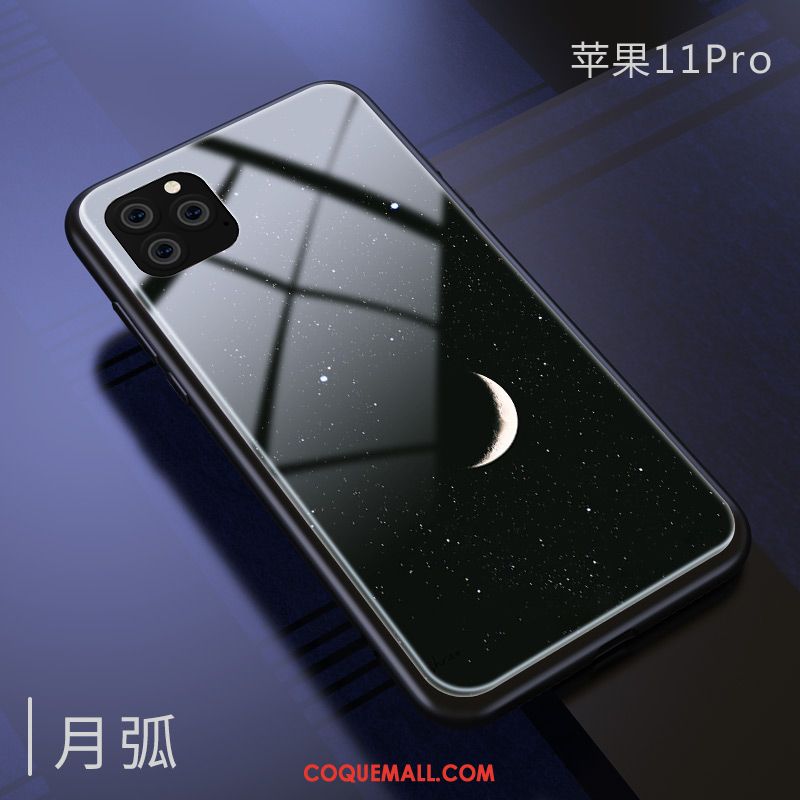 Étui iPhone 11 Pro Verre Ciel Étoilé Miroir, Coque iPhone 11 Pro Protection Nouveau