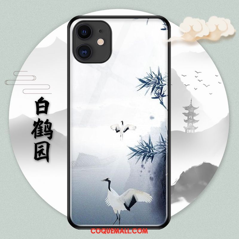 Étui iPhone 11 Pro Vintage Fluide Doux Personnalité, Coque iPhone 11 Pro Marque De Tendance Style Chinois