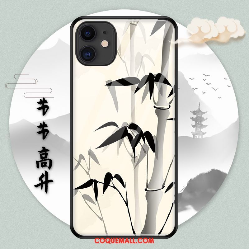 Étui iPhone 11 Pro Vintage Fluide Doux Personnalité, Coque iPhone 11 Pro Marque De Tendance Style Chinois