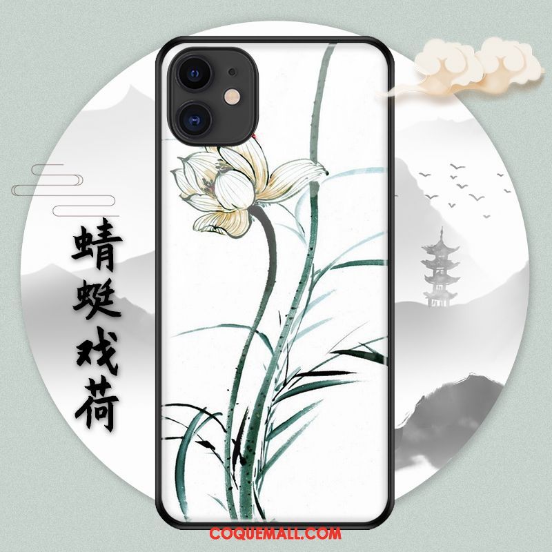 Étui iPhone 11 Pro Vintage Fluide Doux Personnalité, Coque iPhone 11 Pro Marque De Tendance Style Chinois