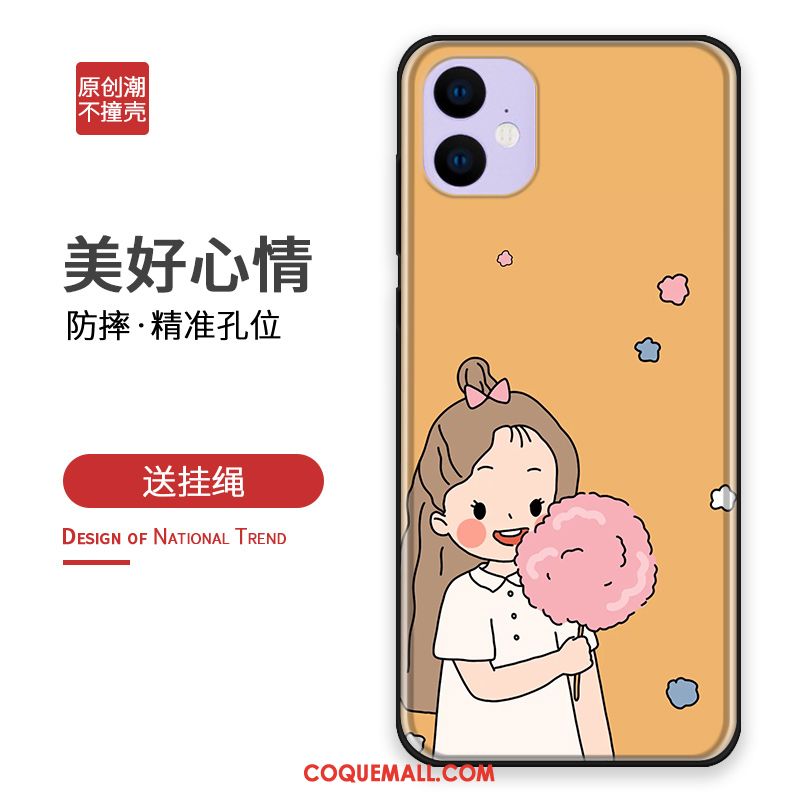 Étui iPhone 11 Protection Personnalité Silicone, Coque iPhone 11 Personnalisé Charmant