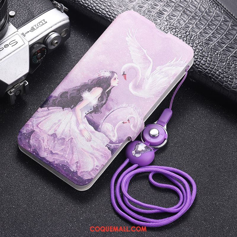 Étui iPhone 11 Protection Violet En Cuir, Coque iPhone 11 Silicone Téléphone Portable