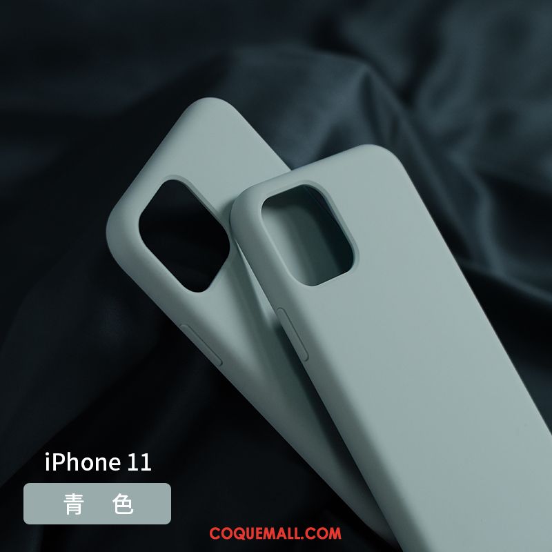 Étui iPhone 11 Silicone Tout Compris Incassable, Coque iPhone 11 Fluide Doux Téléphone Portable