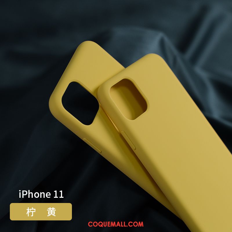 Étui iPhone 11 Silicone Tout Compris Incassable, Coque iPhone 11 Fluide Doux Téléphone Portable