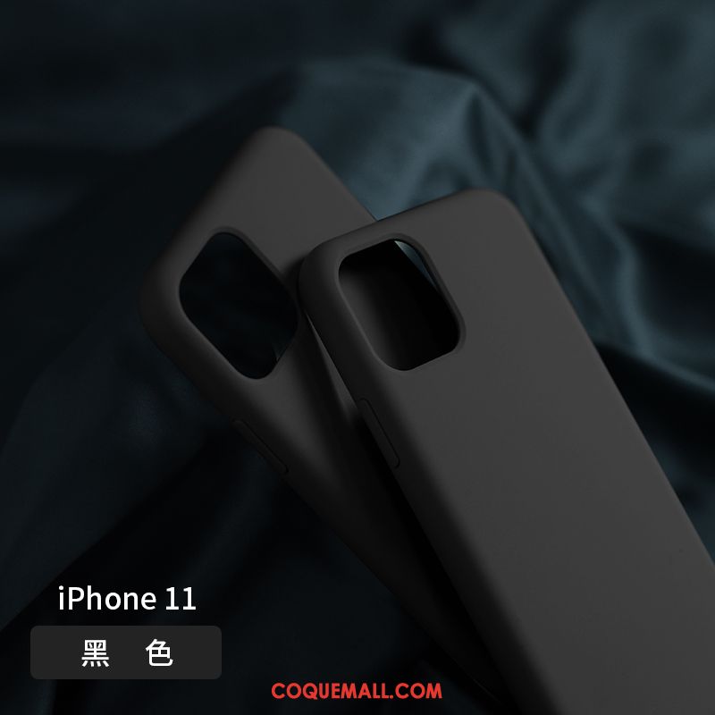 Étui iPhone 11 Silicone Tout Compris Incassable, Coque iPhone 11 Fluide Doux Téléphone Portable