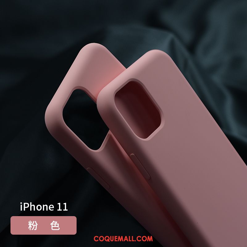 Étui iPhone 11 Silicone Tout Compris Incassable, Coque iPhone 11 Fluide Doux Téléphone Portable