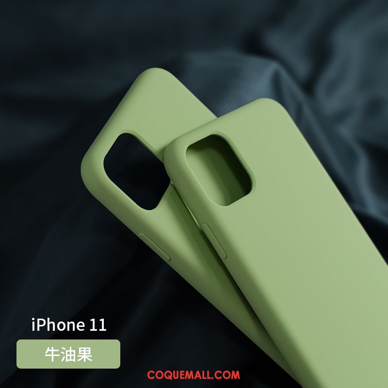 Étui iPhone 11 Silicone Tout Compris Incassable, Coque iPhone 11 Fluide Doux Téléphone Portable