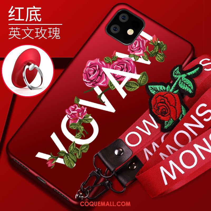 Étui iPhone 11 Tendance Incassable Protection, Coque iPhone 11 Téléphone Portable Rouge