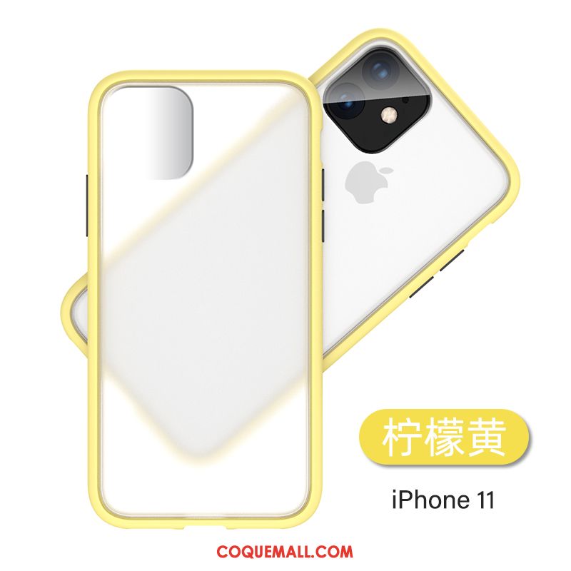 Étui iPhone 11 Tendance Marque De Tendance Téléphone Portable, Coque iPhone 11 Luxe Jaune