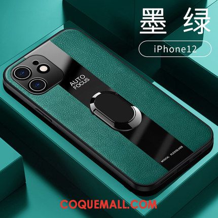 Étui iPhone 12 Bleu Marin Nouveau Téléphone Portable, Coque iPhone 12 Business Incassable