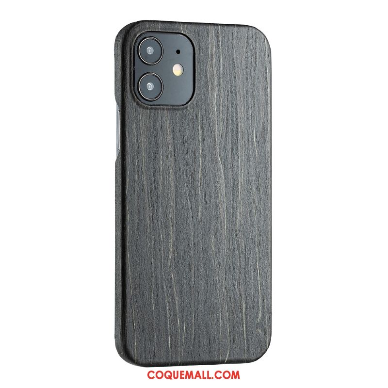 Étui iPhone 12 Mini Protection En Bois Incassable, Coque iPhone 12 Mini Téléphone Portable Très Mince