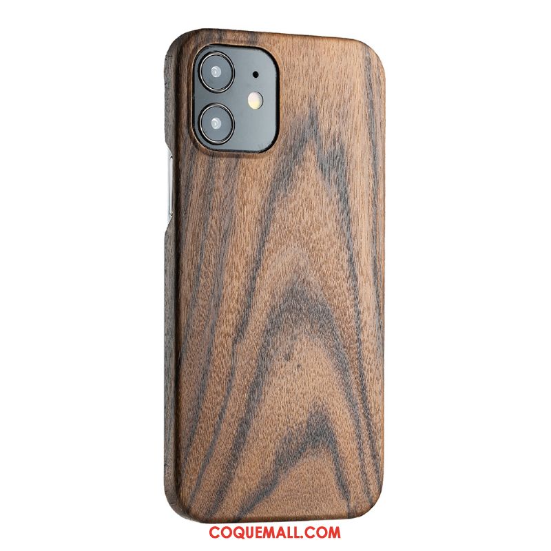 Étui iPhone 12 Mini Protection En Bois Incassable, Coque iPhone 12 Mini Téléphone Portable Très Mince