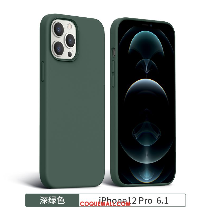 Étui iPhone 12 Pro Incassable Protection Silicone, Coque iPhone 12 Pro Tout Compris Marque De Tendance