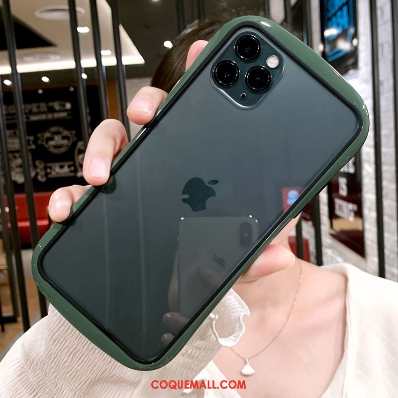 Étui iPhone 12 Pro Max Silicone Transparent Petit, Coque iPhone 12 Pro Max Verre Luxe