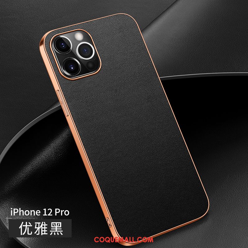 Étui iPhone 12 Pro Nouveau Net Rouge Incassable, Coque iPhone 12 Pro Luxe Protection