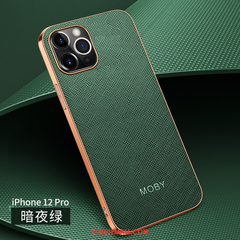 Étui iPhone 12 Pro Nouveau Net Rouge Incassable, Coque iPhone 12 Pro Luxe Protection