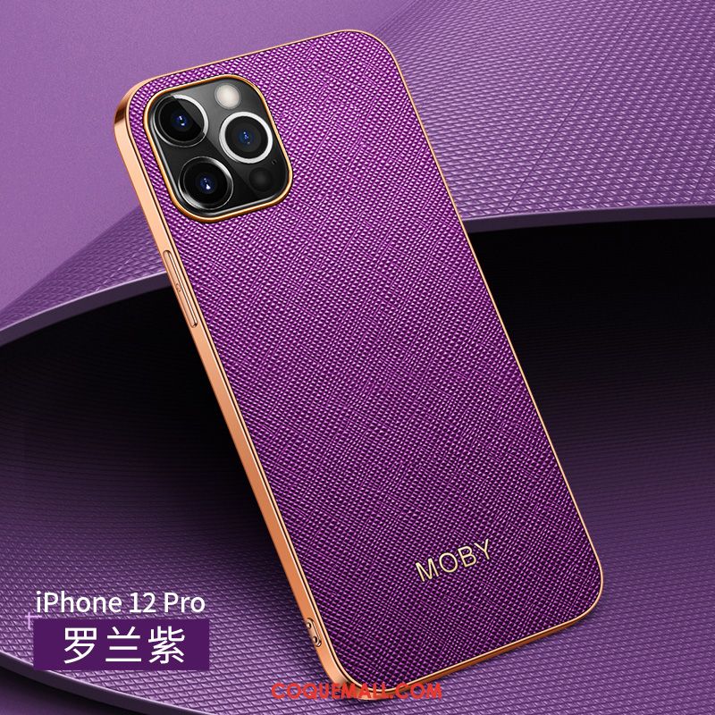 Étui iPhone 12 Pro Nouveau Net Rouge Incassable, Coque iPhone 12 Pro Luxe Protection