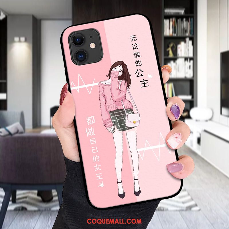 Étui iPhone 12 Tout Compris Cuir Gaufrage, Coque iPhone 12 Incassable Charmant