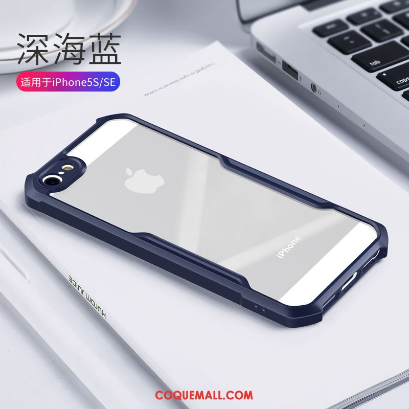 Étui iPhone 5 / 5s Border Simple Délavé En Daim, Coque iPhone 5 / 5s Noir Amoureux