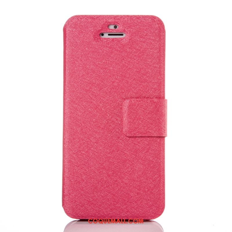 Étui iPhone 5 / 5s Clamshell Rose Argent, Coque iPhone 5 / 5s Très Mince Protection