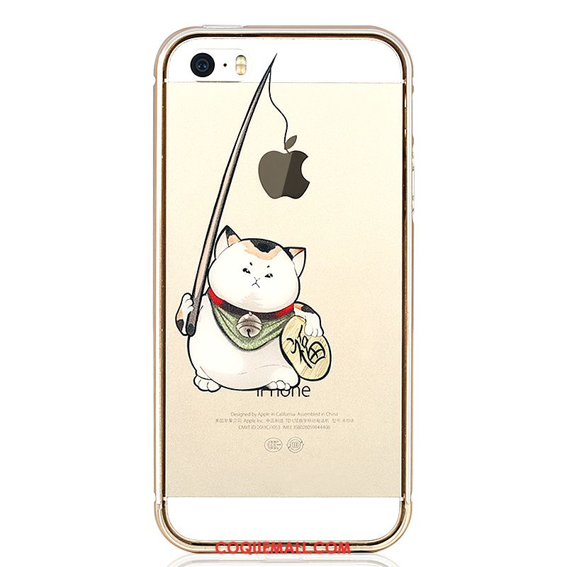 Étui iPhone 5 / 5s Couvercle Arrière Transparent Protection, Coque iPhone 5 / 5s Nouveau Chat