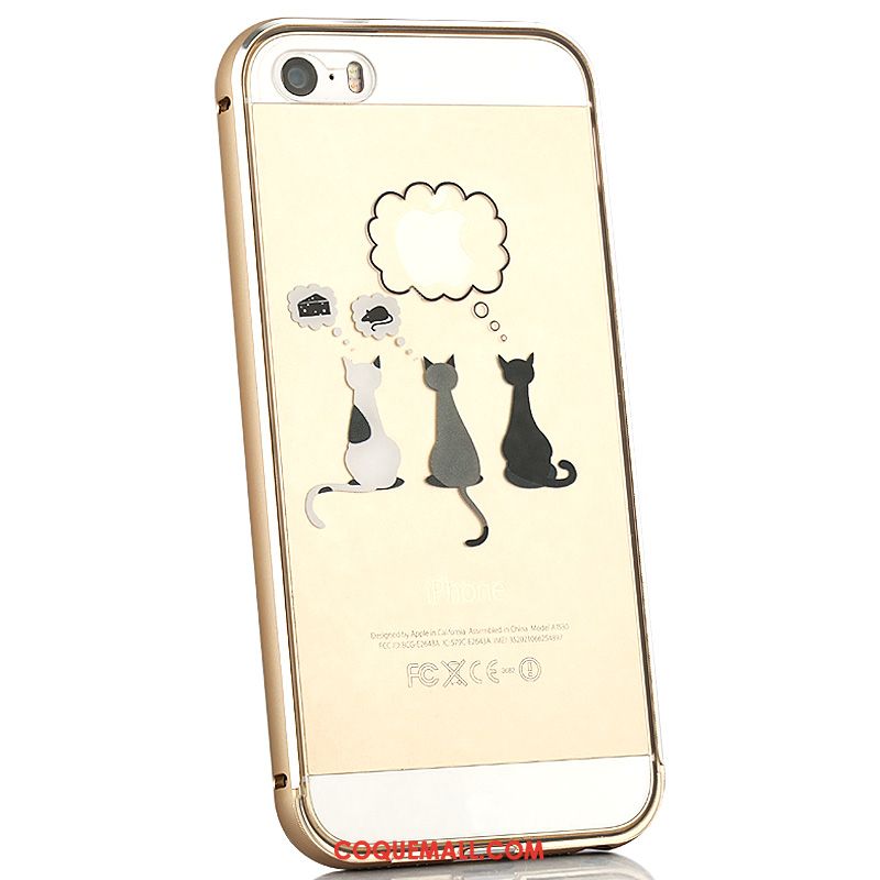 Étui iPhone 5 / 5s Couvercle Arrière Transparent Protection, Coque iPhone 5 / 5s Nouveau Chat