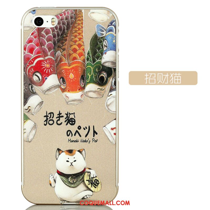 Étui iPhone 5 / 5s Dessin Animé Incassable Border, Coque iPhone 5 / 5s Gaufrage Charmant