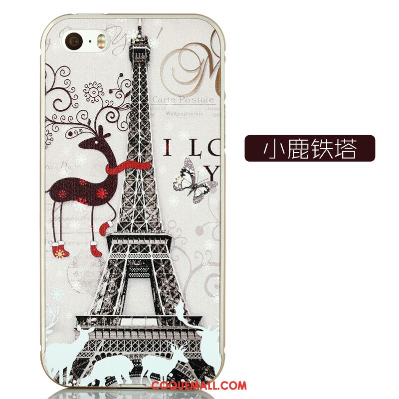 Étui iPhone 5 / 5s Dessin Animé Incassable Border, Coque iPhone 5 / 5s Gaufrage Charmant