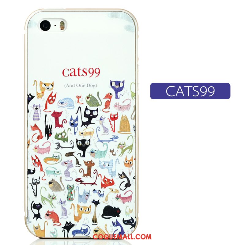 Étui iPhone 5 / 5s Dessin Animé Incassable Border, Coque iPhone 5 / 5s Gaufrage Charmant