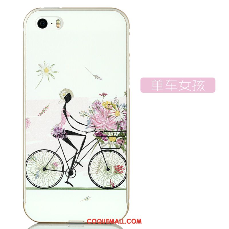 Étui iPhone 5 / 5s Dessin Animé Incassable Border, Coque iPhone 5 / 5s Gaufrage Charmant