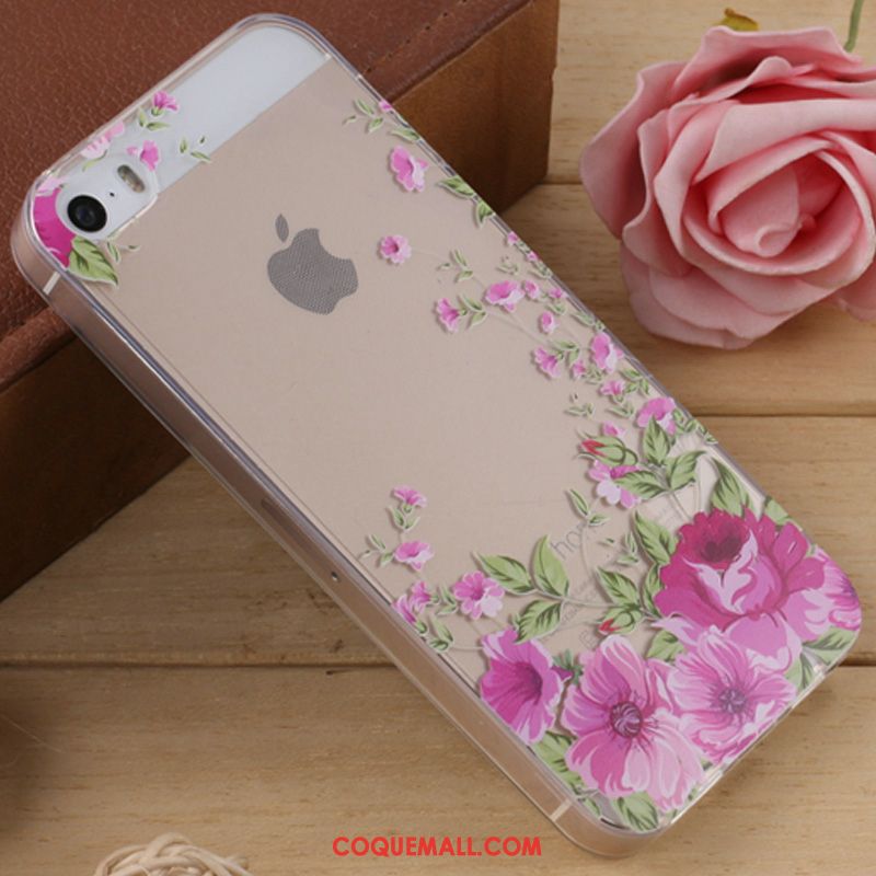 Étui iPhone 5 / 5s Dessin Animé Silicone Fluide Doux, Coque iPhone 5 / 5s Incassable Téléphone Portable