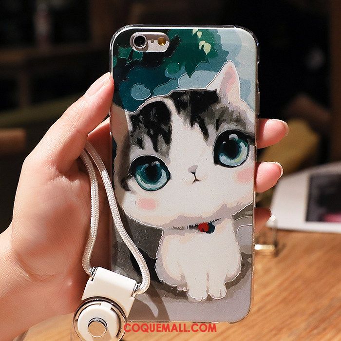 Étui iPhone 5 / 5s Dessin Animé Tendance Coque En Silicone, Coque iPhone 5 / 5s Blanc Fluide Doux