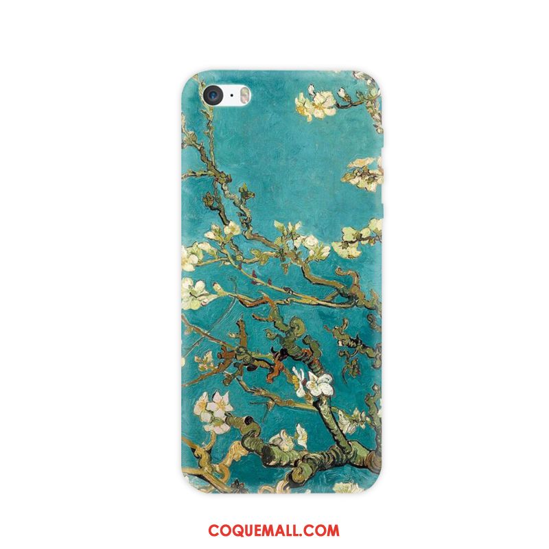 Étui iPhone 5 / 5s Fluide Doux Marque De Tendance Incassable, Coque iPhone 5 / 5s Téléphone Portable Bleu