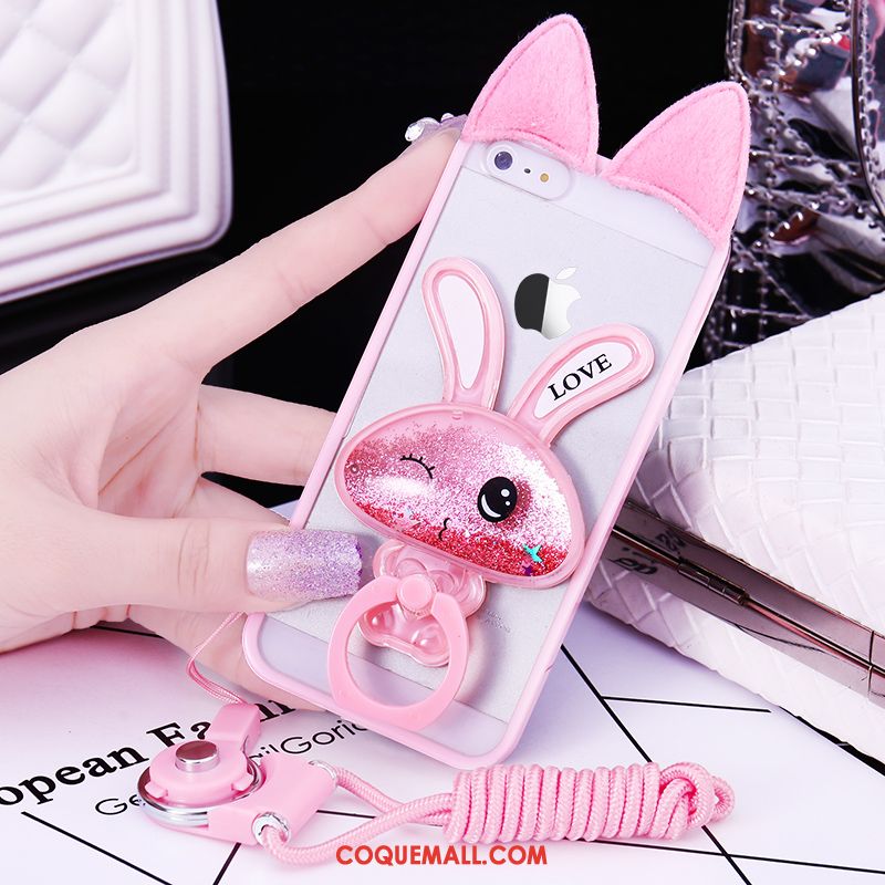 Étui iPhone 5 / 5s Fluide Doux Téléphone Portable Rose, Coque iPhone 5 / 5s Pompon