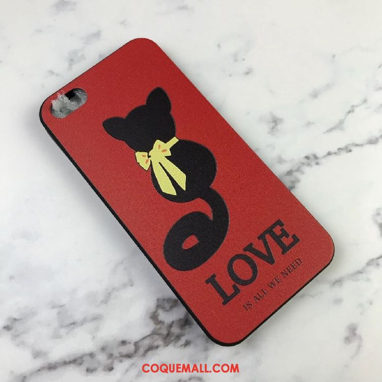 Étui iPhone 5 / 5s Grand Beauté Protection, Coque iPhone 5 / 5s Silicone Rouge