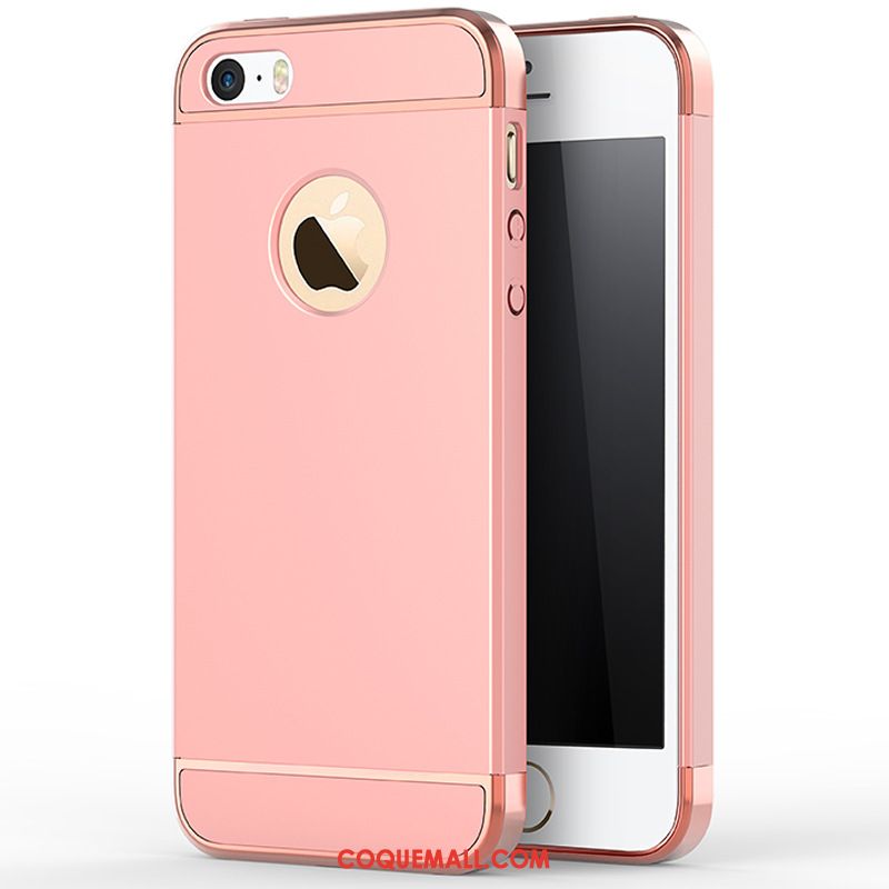 Étui iPhone 5 / 5s Métal Nouveau Texture, Coque iPhone 5 / 5s Or Délavé En Daim