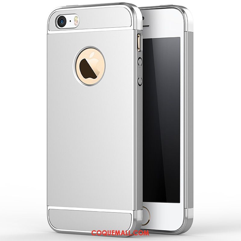 Étui iPhone 5 / 5s Métal Nouveau Texture, Coque iPhone 5 / 5s Or Délavé En Daim