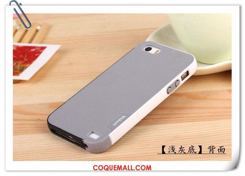 Étui iPhone 5 / 5s Noir Protection Incassable, Coque iPhone 5 / 5s Tendance Silicone