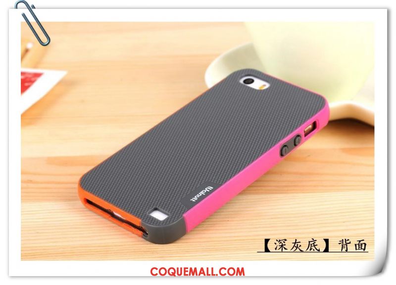 Étui iPhone 5 / 5s Noir Protection Incassable, Coque iPhone 5 / 5s Tendance Silicone