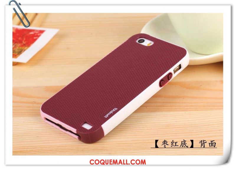 Étui iPhone 5 / 5s Noir Protection Incassable, Coque iPhone 5 / 5s Tendance Silicone