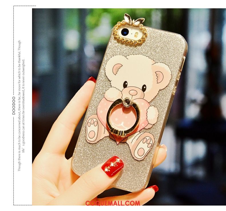 Étui iPhone 5 / 5s Personnalité Téléphone Portable Charmant, Coque iPhone 5 / 5s Fluide Doux Dessin Animé