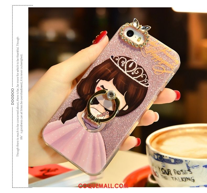 Étui iPhone 5 / 5s Personnalité Téléphone Portable Charmant, Coque iPhone 5 / 5s Fluide Doux Dessin Animé