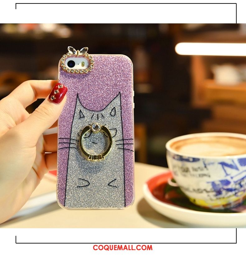 Étui iPhone 5 / 5s Personnalité Téléphone Portable Charmant, Coque iPhone 5 / 5s Fluide Doux Dessin Animé