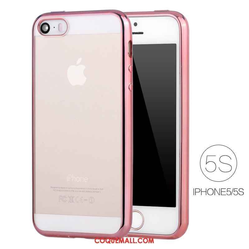 Étui iPhone 5 / 5s Protection Téléphone Portable Très Mince, Coque iPhone 5 / 5s Blanc Placage