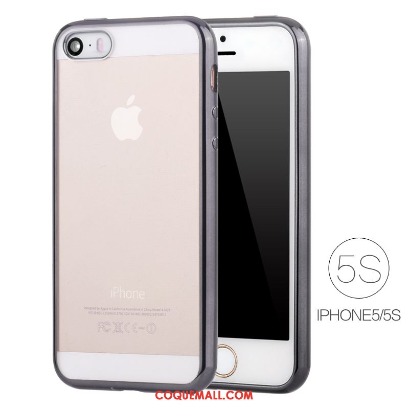 Étui iPhone 5 / 5s Protection Téléphone Portable Très Mince, Coque iPhone 5 / 5s Blanc Placage