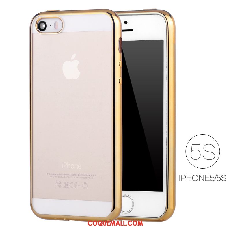 Étui iPhone 5 / 5s Protection Téléphone Portable Très Mince, Coque iPhone 5 / 5s Blanc Placage