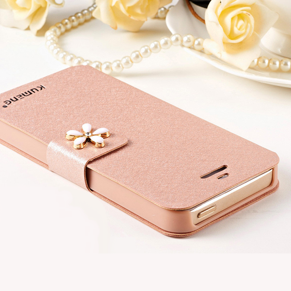 Étui iPhone 5 / 5s Simple Luxe Support, Coque iPhone 5 / 5s Clamshell Protection