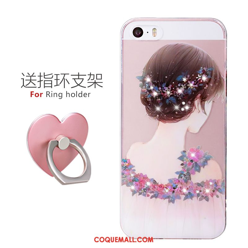 Étui iPhone 5 / 5s Super Mignon Tout Compris Nouveau, Coque iPhone 5 / 5s Dessin Animé Strass