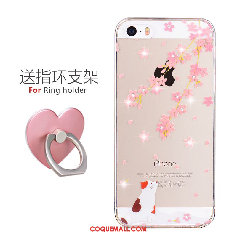 Étui iPhone 5 / 5s Super Mignon Tout Compris Nouveau, Coque iPhone 5 / 5s Dessin Animé Strass